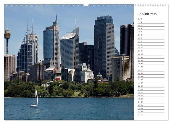 Produktbild: Skylines weltweit (Wandkalender 2026 DIN A2 quer), CALVENDO Monatskalender