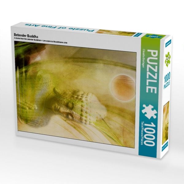 CALVENDO Puzzle Betender Buddha | 1000 Teile Lege-Größe 64x48cm Foto-Puzzle für glückliche Stunden