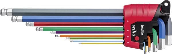 Wiha MagicRing Innen-Sechskant Winkelschraubendreher-Set 1.5 mm, 2 mm, 2.5 mm, 3 mm, 4 mm, 5 mm, 6 mm, 8 mm, 10 mm 1.5 m