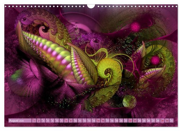 Produktbild: Fraktale Fantasiewelten (Wandkalender 2026 DIN A3 quer), CALVENDO Monatskalender