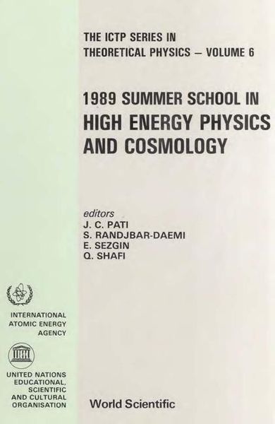 Produktbild: High Energy Physics and Cosmology - 1989 Summer School