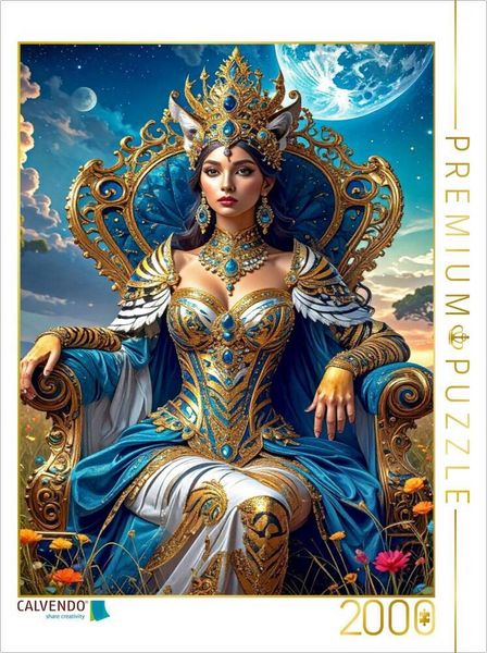 Produktbild: CALVENDO Puzzle M&auml;rz: Die erwachende K&ouml;nigin | 2000 Teile Lege-Gr&ouml;&szlig;e 90x67cm Foto-Puzzle f&uuml;r gl&uuml;ckliche Stunden