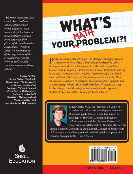 Produktbild: What's Your Math Problem!?! Getting to the Heart of Teaching Problem Solving