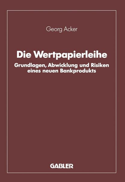 Produktbild: Die Wertpapierleihe