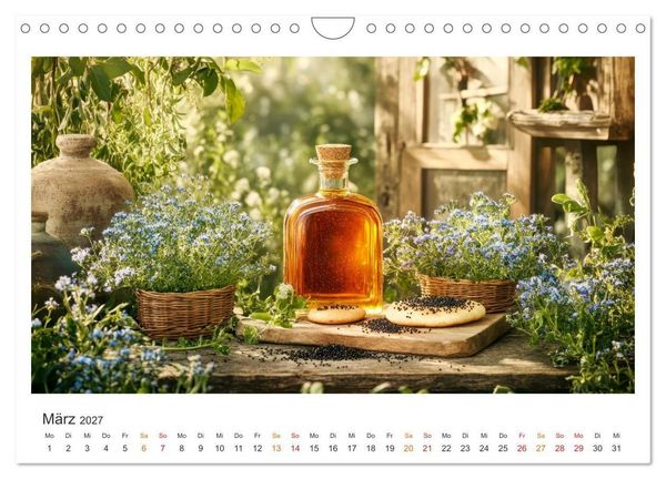 Produktbild: K&uuml;chenkalender - &Ouml;L-Welten (Wandkalender 2027 DIN A4 quer), CALVENDO Monatskalender