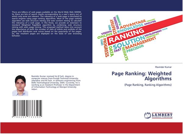 Produktbild: Page Ranking: Weighted Algorithms