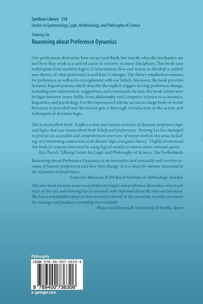 Produktbild: Reasoning about Preference Dynamics
