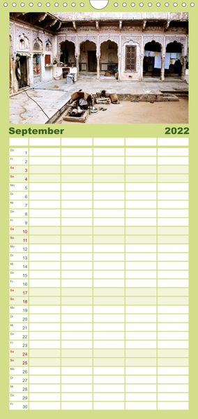 Produktbild: Familienplaner Alltagsleben in Indien (Wandkalender 2022 , 21 cm x 45 cm, hoch)
