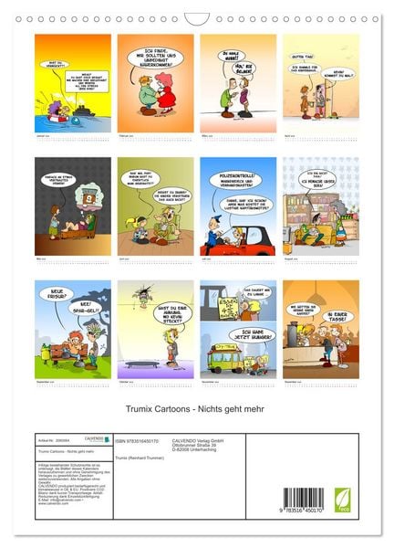 Produktbild: Trumix Cartoons - Nichts geht mehr (Wandkalender 2026 DIN A3 hoch), CALVENDO Monatskalender