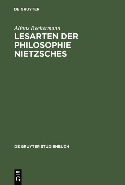 Produktbild: Lesarten der Philosophie Nietzsches