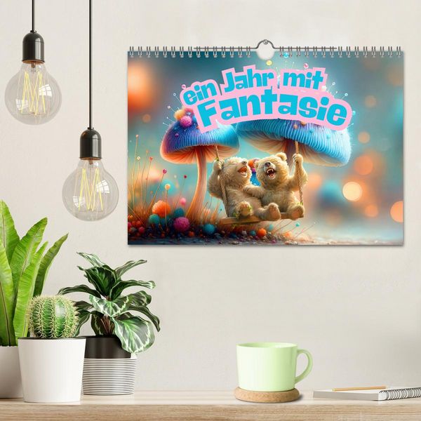 Produktbild: Ein Jahr mit Fantasie (Wandkalender 2026 DIN A4 quer), CALVENDO Monatskalender