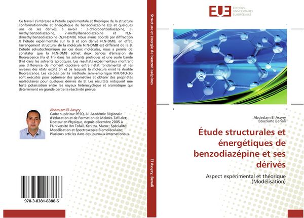 Produktbild: &Eacute;tude structurales et &eacute;nerg&eacute;tiques de benzodiaz&eacute;pine et ses d&eacute;riv&eacute;s