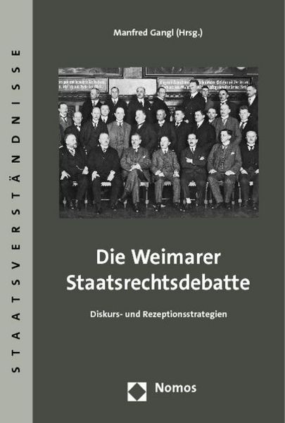 Produktbild: Die Weimarer Staatsrechtsdebatte
