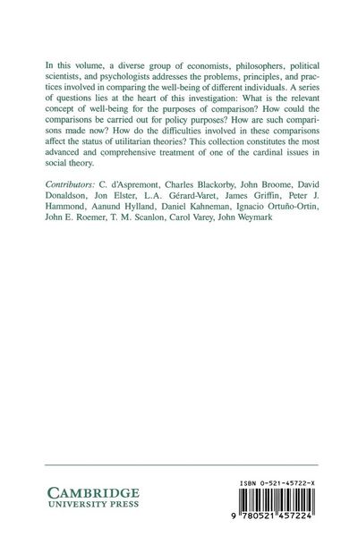 Produktbild: Interpersonal Comparisons of Well-Being