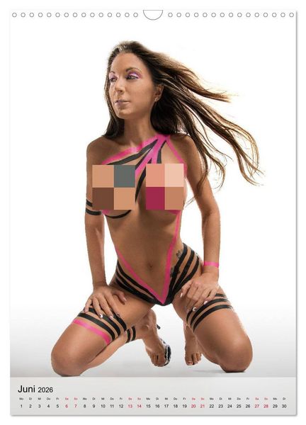 Produktbild: grlz Taped Sexy Girl (Wandkalender 2026 DIN A3 hoch), CALVENDO Monatskalender