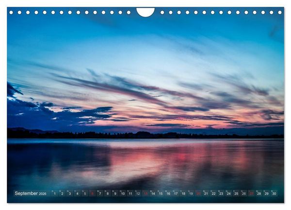 Produktbild: Bodensee zur blauen Stunde (Wandkalender 2026 DIN A4 quer), CALVENDO Monatskalender