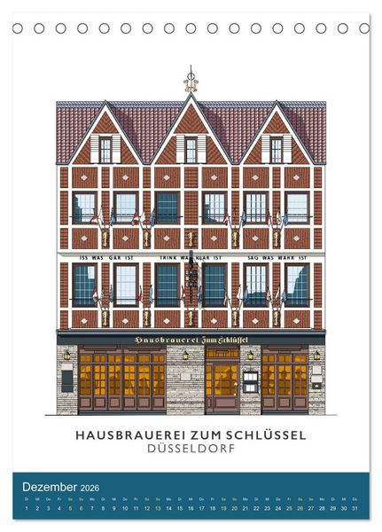Produktbild: PROST! Bars und Kneipen in der D&uuml;sseldorfer Altstadt (Tischkalender 2026 DIN A5 hoch), CALVENDO Monatskalender