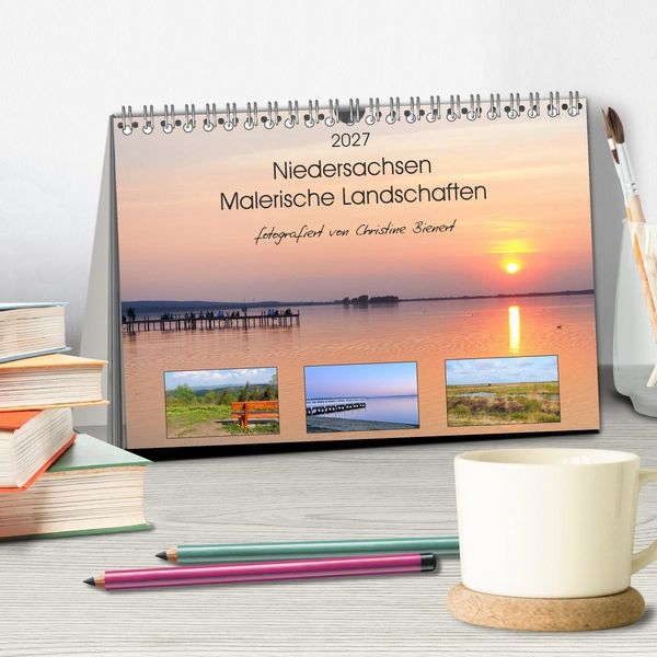 Produktbild: Niedersachsen - Malerische Landschaften (Tischkalender 2027 DIN A5 quer), CALVENDO Monatskalender