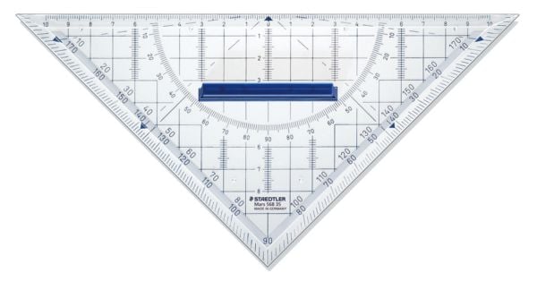 Produktbild: STAEDTLER Geometriedreieck Mars 568 L&auml;nge 22 cm mit abnehmbarem Griff