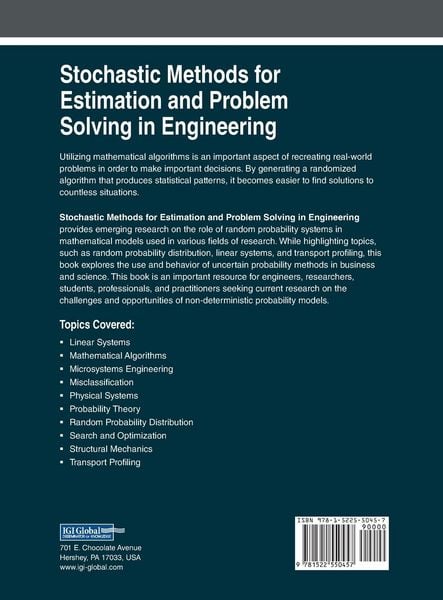 Produktbild: Stochastic Methods for Estimation and Problem Solving in Engineering