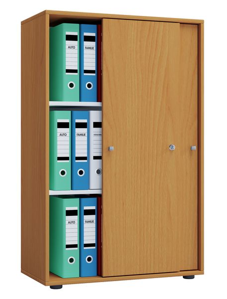 Produktbild: B&uuml;roschrank Aktenschrank Schiebet&uuml;ren Lona 3fach