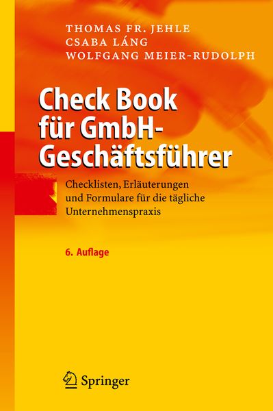 Produktbild: Check Book f&uuml;r GmbH-Gesch&auml;ftsf&uuml;hrer