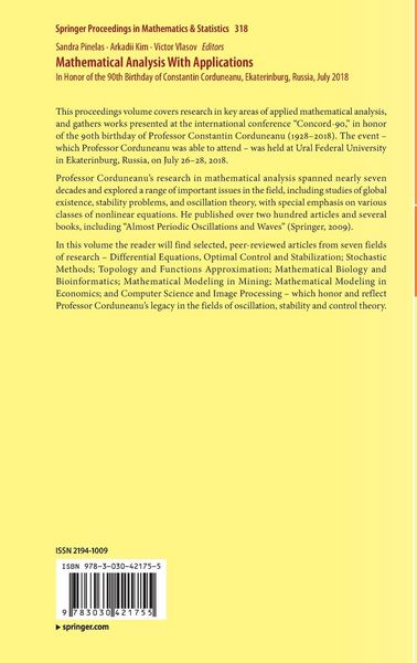 Produktbild: Mathematical Analysis With Applications