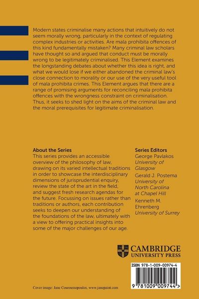Produktbild: The Moral Prerequisites of the Criminal Law