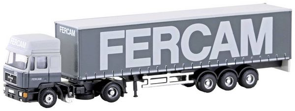 Minis by Lemke LC4070 N LKW Modell MAN F90 Gardinenplanen-Sattelzug FERCAM (IT)