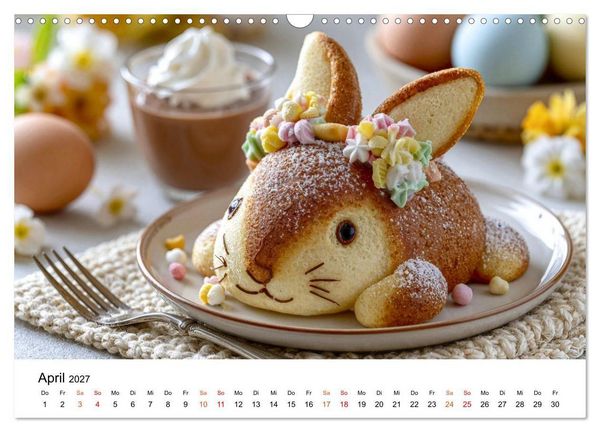 Produktbild: Lieblingskuchen - S&uuml;&szlig;e Augenblicke (Wandkalender 2027 DIN A3 quer), CALVENDO Monatskalender