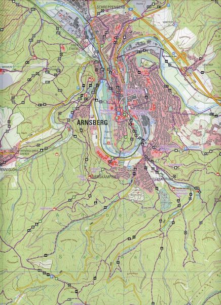 Produktbild: Arnsberg, Meschede, Warstein und M&ouml;hnsee Blatt 13, topographische Wanderkarte NRW