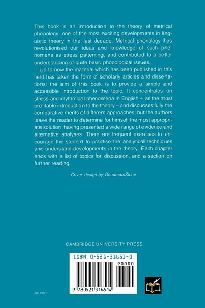 Produktbild: Metrical Phonology