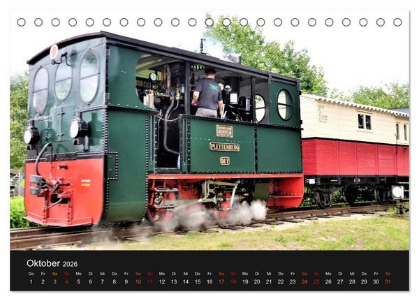 Produktbild: Dampflok-Nostalgie - 2026 schwergewichtige Lokomotiven (Tischkalender 2026 DIN A5 quer), CALVENDO Monatskalender