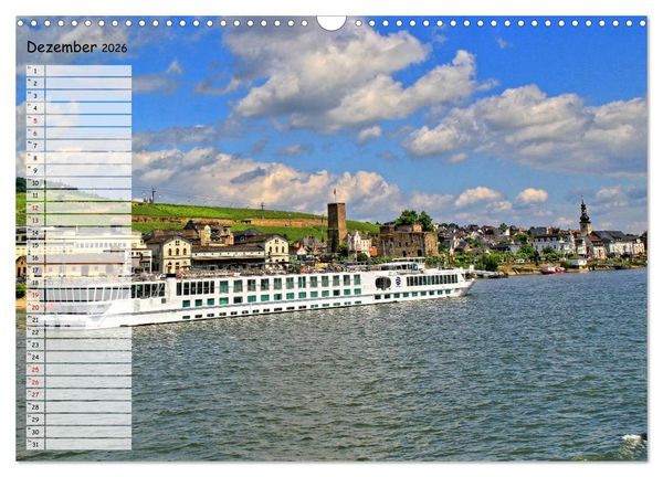 Produktbild: Von Lahnstein bis R&uuml;desheim - Am wundersch&ouml;nen Mittelrhein (Wandkalender 2026 DIN A3 quer), CALVENDO Monatskalender