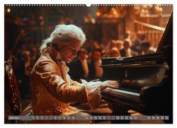 Produktbild: Tr&auml;ume aus Piano, Klavier und Fl&uuml;gel (Wandkalender 2026 DIN A2 quer), CALVENDO Monatskalender
