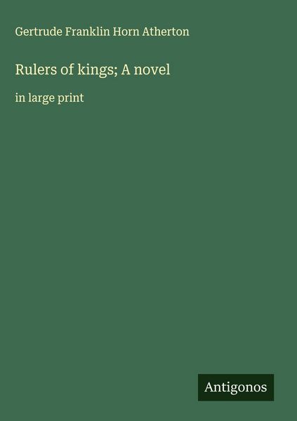 Produktbild: Rulers of kings; A novel