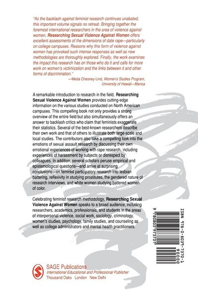 Produktbild: Researching Sexual Violence against Women