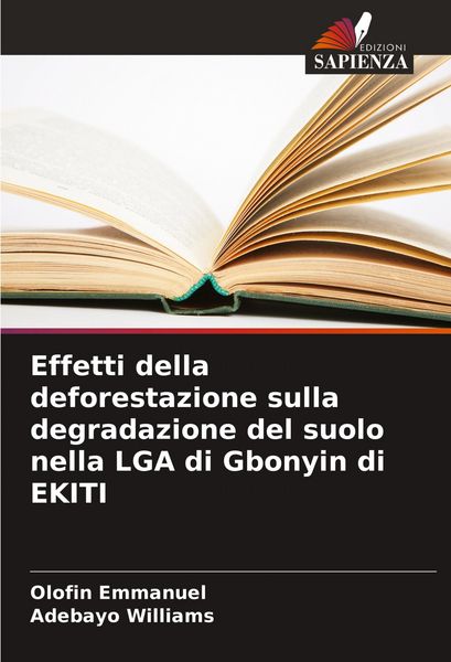 Produktbild: Effetti della deforestazione sulla degradazione del suolo nella LGA di Gbonyin di EKITI
