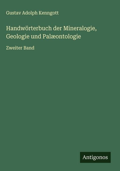 Produktbild: Handw&ouml;rterbuch der Mineralogie, Geologie und Pal&aelig;ontologie
