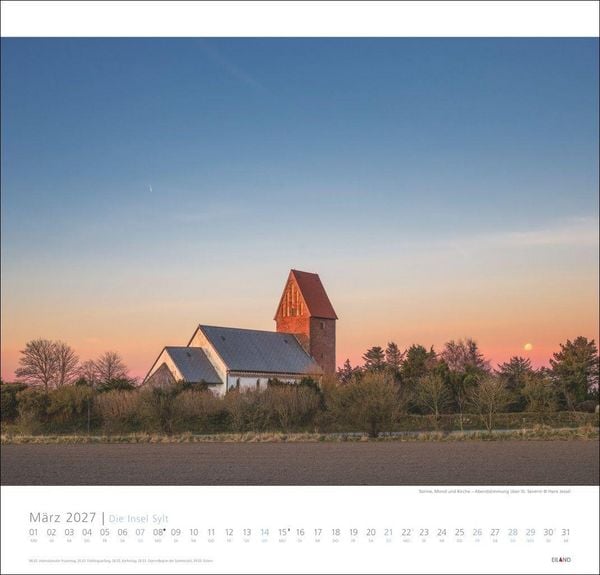 Produktbild: Die Insel Sylt Edition Kalender 2027 - Hans Jessel