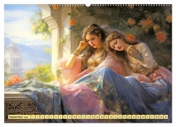 Produktbild: Arabische Fantasien (hochwertiger Premium Wandkalender 2026 DIN A2 quer), Kunstdruck in Hochglanz