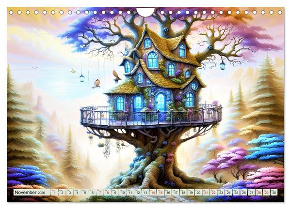 Produktbild: Treehouse fantasies (Wall Calendar 2026 DIN A4 landscape), CALVENDO 12 Month Wall Calendar