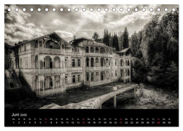 Produktbild: Lost Places Geisterh&auml;user (Tischkalender 2026 DIN A5 quer), CALVENDO Monatskalender