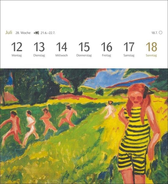 Produktbild: Kunstgenuss Postkartenkalender 2027 - Kalender mit 53 Kunstpostkarten