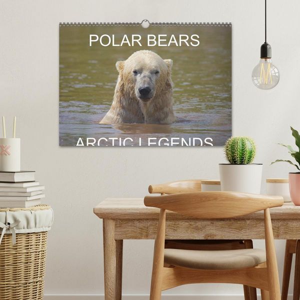 Produktbild: POLAR BEARS - ARCTIC LEGENDS (Wall Calendar 2026 DIN A3 landscape), CALVENDO 12 Month Wall Calendar