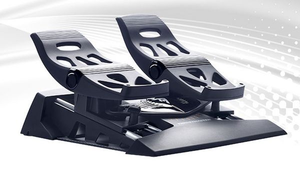 Produktbild: THRUSTMASTER TFRP T.Flight Rudder Pedal USB f&uuml;r PC und PS 4, schwarz