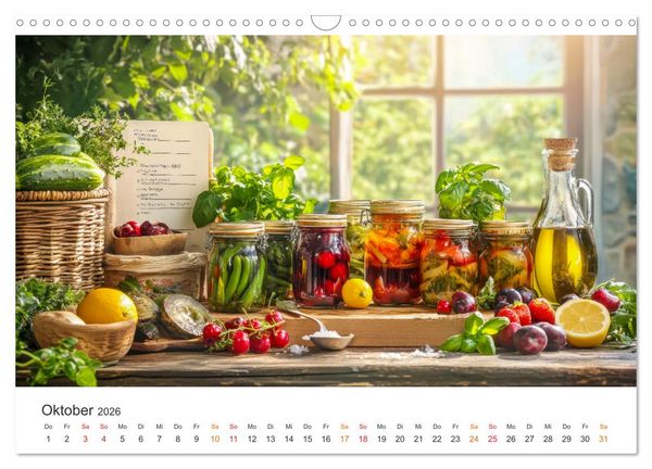 Produktbild: K&uuml;chenkalender - Momente voller Sch&ouml;nheit (Wandkalender 2026 DIN A3 quer), CALVENDO Monatskalender