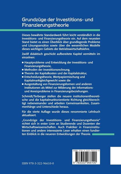 Produktbild: Grundz&uuml;ge der Investitions- und Finanzierungstheorie