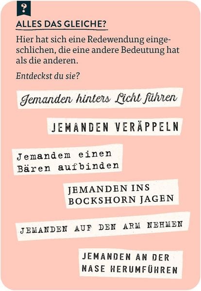 Produktbild: Das gro&szlig;e Quiz der Redewendungen & Sprichw&ouml;rter