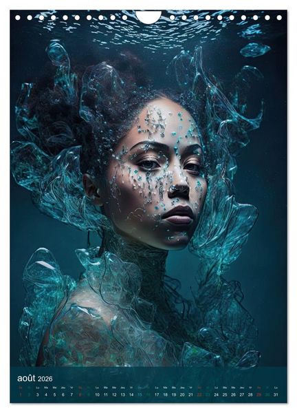 Produktbild: Femmes Aquatiques (Calendrier mural 2026 DIN A4 horizontal), CALVENDO calendrier mensuel